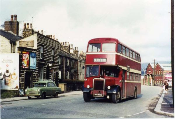 Fleet No: 7- Registration No: DTC 416E - Chassis: Leyland PD3/4 - Chassis No: 701220 - Body:East Lancs. - Seating: H41/32F - Introduced:  H41/32F - Withdrawn: 1967 - Location: Stubbins Lane, (near Ramsbottom Bus Depot) - Comments: Withdrawn 1980 Other Inf
16-Transport-02-Trams and Buses-000-General
Keywords: 0