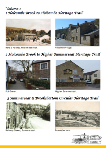 Front cover of new booklet Local Heritage Trails - Volume 1 by Keith Burroughs
01-Ramsbottom Heritage Society-01-RHS Activities-000-General
Keywords: 2023