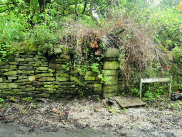 Wall by Nuttall Road sign before removal - Photo by John Leyland
17-Buildings and the Urban Environment-05-Street Scenes-019-Nuttall area
Keywords: 2023