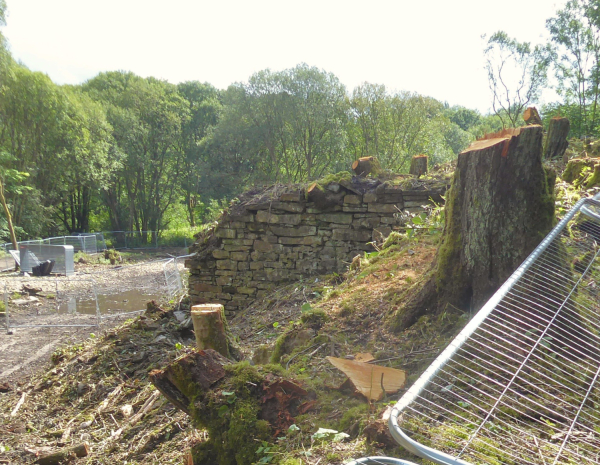 Wall in the main compound at Nuttall Village - photo by Joe Crompton
17-Buildings and the Urban Environment-05-Street Scenes-019-Nuttall area
Keywords: 2023