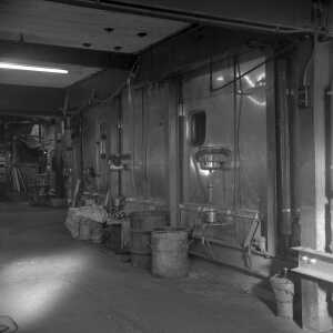 Woods Engineering (formerly John Woods), Garden St.  Mycocks Steamer used in textile manufacture. Oven for drying cloth after a wet process such as bleaching, dyeing or printing.  3rd Nov 1962 
02-Industry-04-Engineering Works-004-John Wood
Keywords: 1985