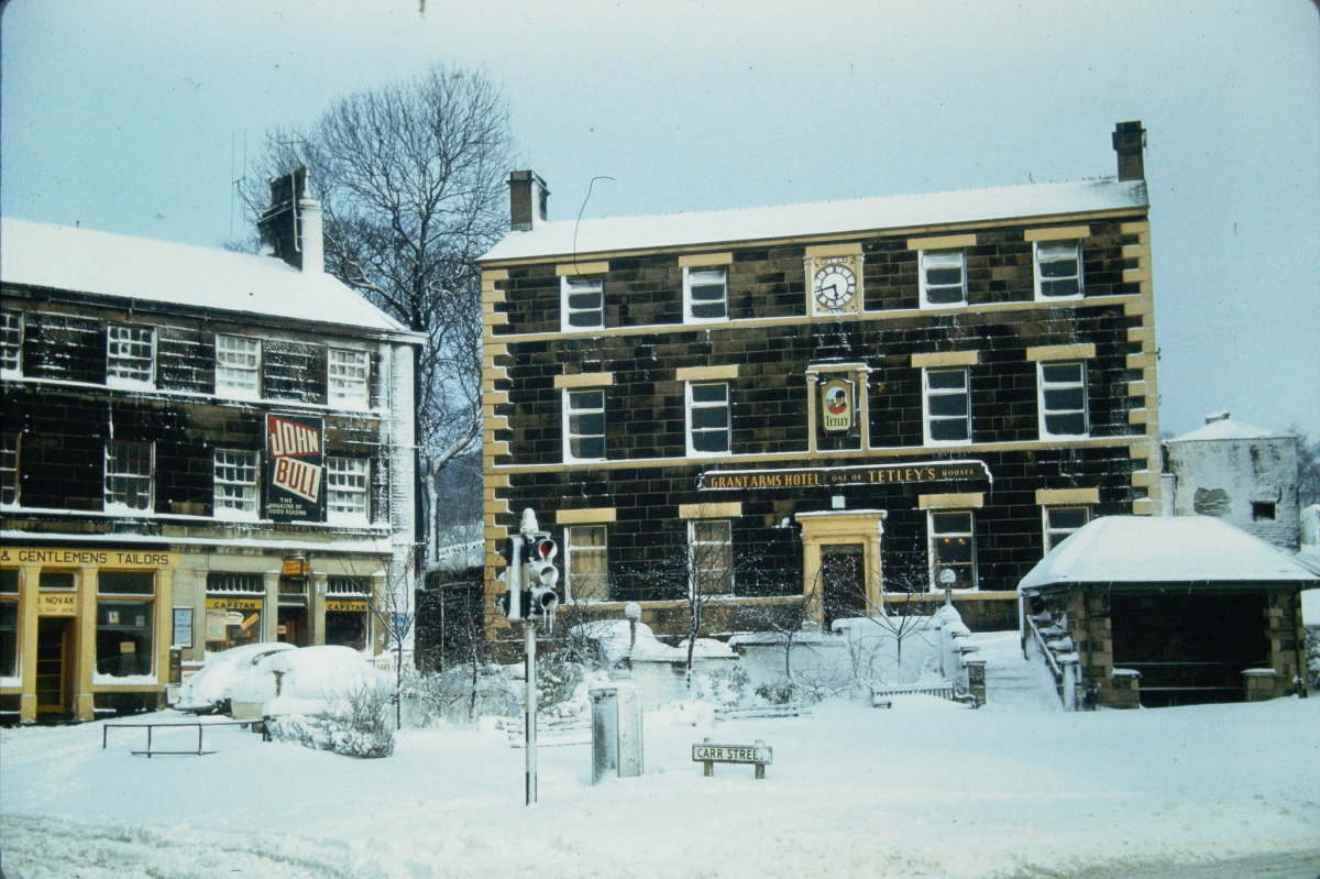 Grant Arms and Market Place with Novak tailors and Newsagentsdonated by Tony Tickle via Facebook. The photographer was John Geoffrey Duckworth who was Chief Engineer for Ramsbottom Urban District Council.  Photo taken on slide in the 1960s
14-Leisure-05-Pubs-012-Grant Arms
Keywords: 0