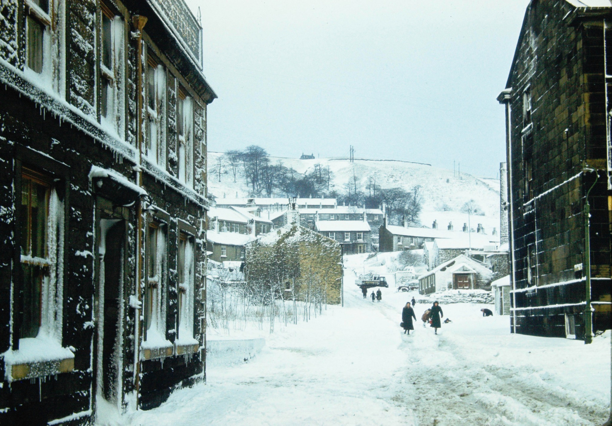 Carr Street with old pentecostal church building - now Ramsbottom Community Church donated by Tony Tickle via Facebook. 
The photographer was John Geoffrey Duckworth who was Chief Engineer for Ramsbottom Urban District Council.  Photo taken on slide in the 1960s
Keywords: 0