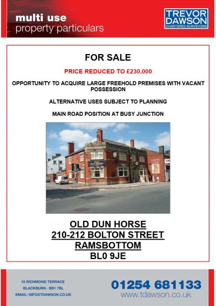 Sale of Old Dun Horse whenit closed in 2008.  210-212 Bolton Street 
14-Leisure-05-Pubs-020-Old Dun Horse
Keywords: 0