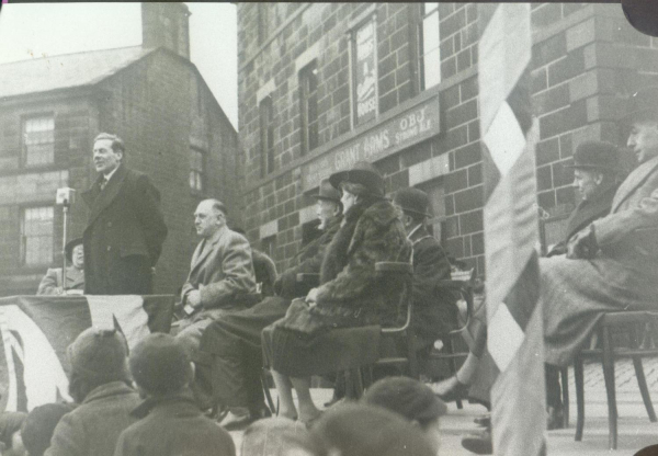 War Weapons Week  April 26th to May 3rd 1941 - Lord Crawford opening the week.  Councillor William Holden and Col. and Mrs PorrittLord Crawford opening the week.  - also catalogued as RHSBA-1070 in Bury Archives
15-War-02-World War 2-003-War Weapons Week
Keywords: 1941